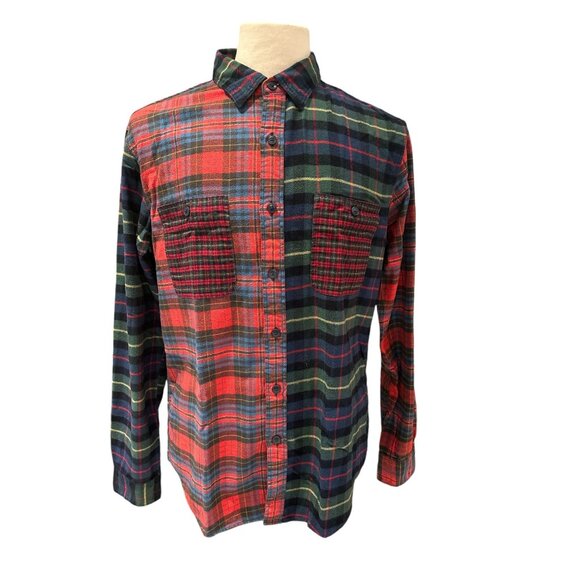 J.Crew Other - J.Crew Mens Flannel Plaid Shirt - L - 100% Cotton Red & Green